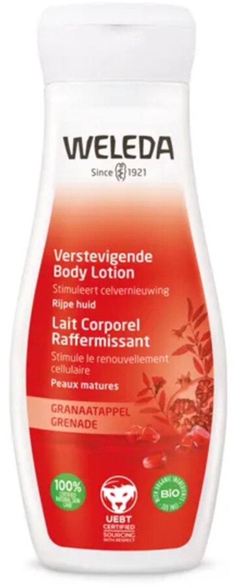 Bol.com WELEDA Granaatappel Verstevigende Body Lotion - Sinaasappel, Davana & Vanille - Verzorgt & Verstevigt De Rijpe Huid - Pr... aanbieding