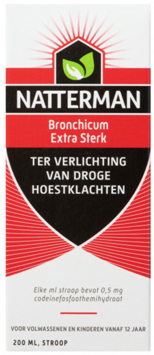 Natterman Hoestdrank Bronchicum Extra Sterk Met Codeïne - 2 x 200 ml