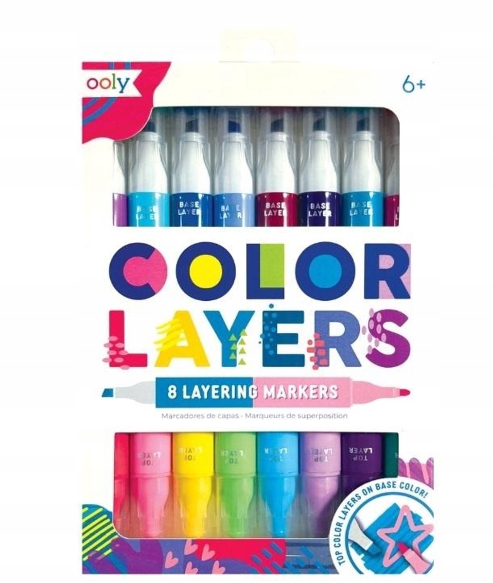 Ooly Color Layers Dubbelzijdige Markers - 8 Stuks