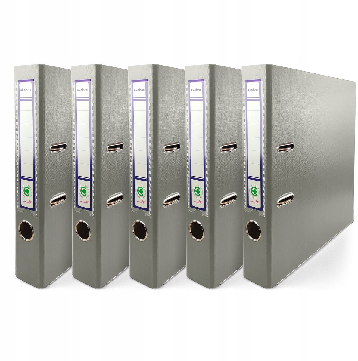 Ekobox A4 50mm Ringbanden Grijs - Set van 5