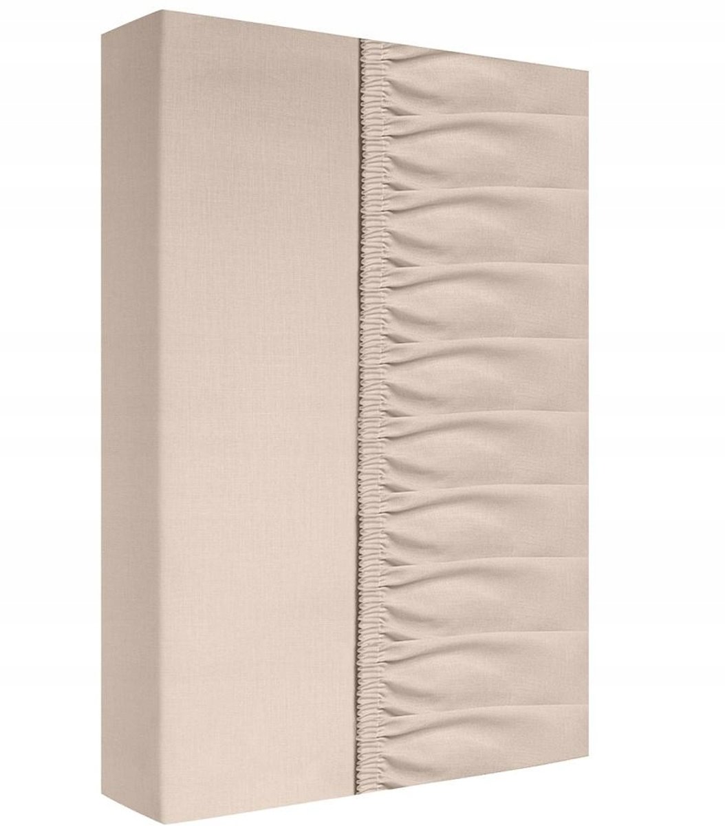 Beige Katoenen Hoeslaken 200x220 cm met Elastiek, 120g/m²