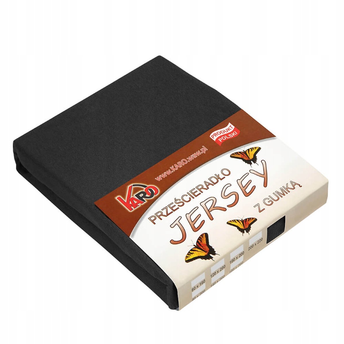 Jersey Hoeslaken met Elastiek 160x200 Zwart - Zacht & Duurzaam