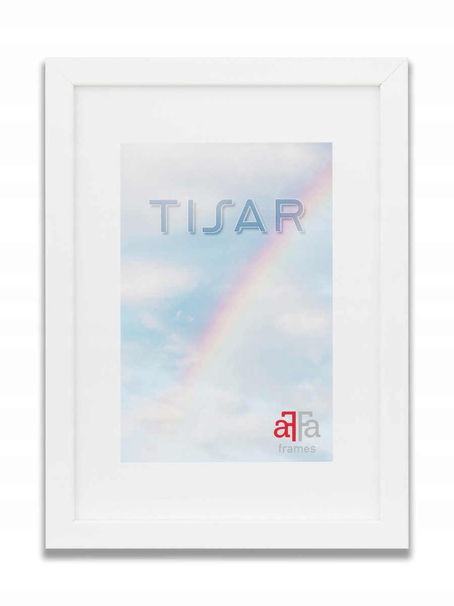 Houten Fotolijst Tisar A4 (21x29,7 cm) Wit - Inclusief Standaard