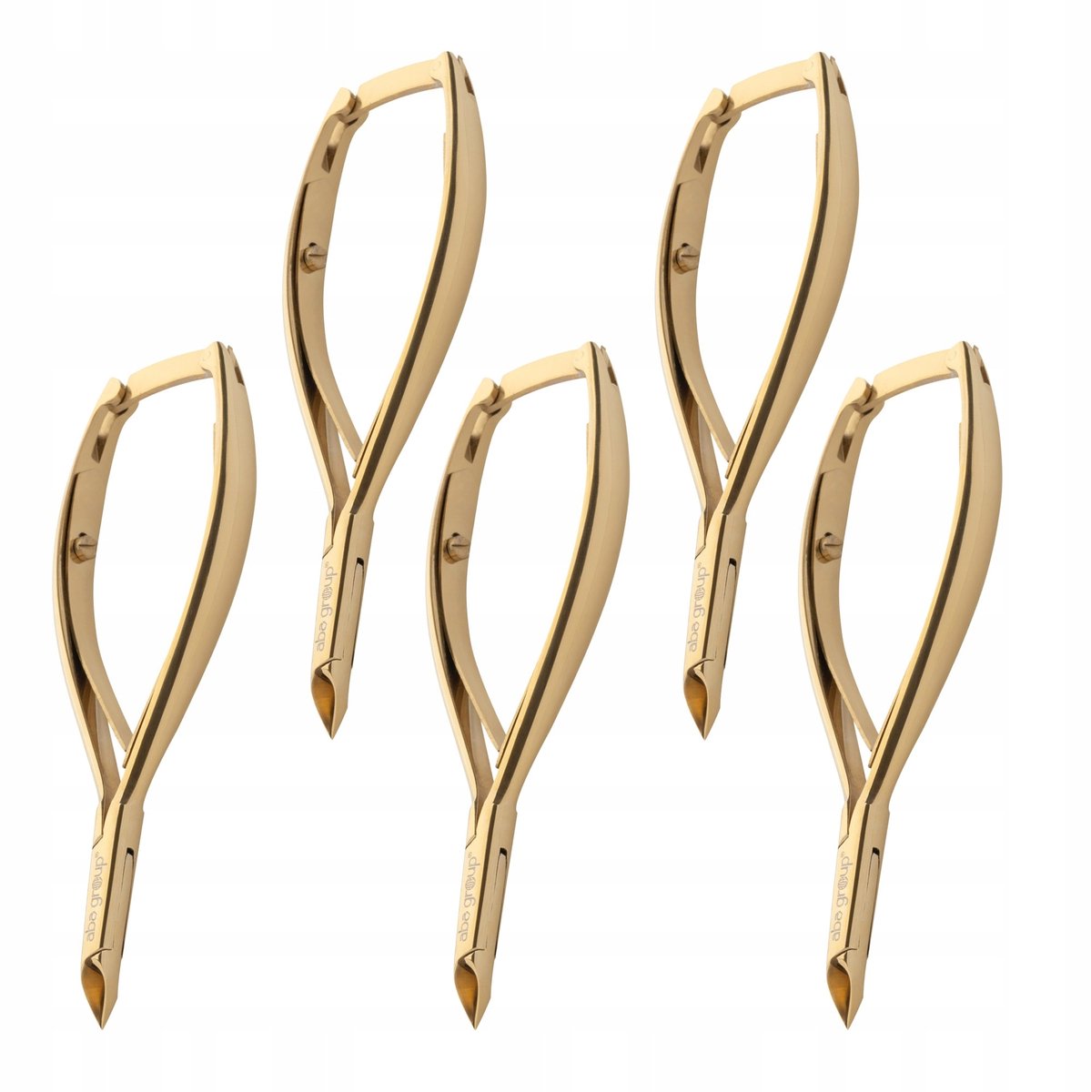 Gouden Nagelriemtang Dubbele Veer 4mm Premium Scherpe 5 stuks
