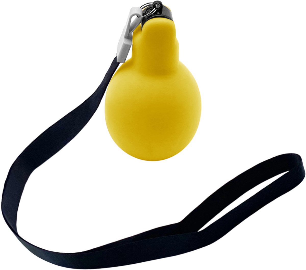 Kavna Knijpfluit met Koord - Handfluit - Scheidsrechterfluitje - Hondenfluitje - Noodfluit bij Ramp - Geel