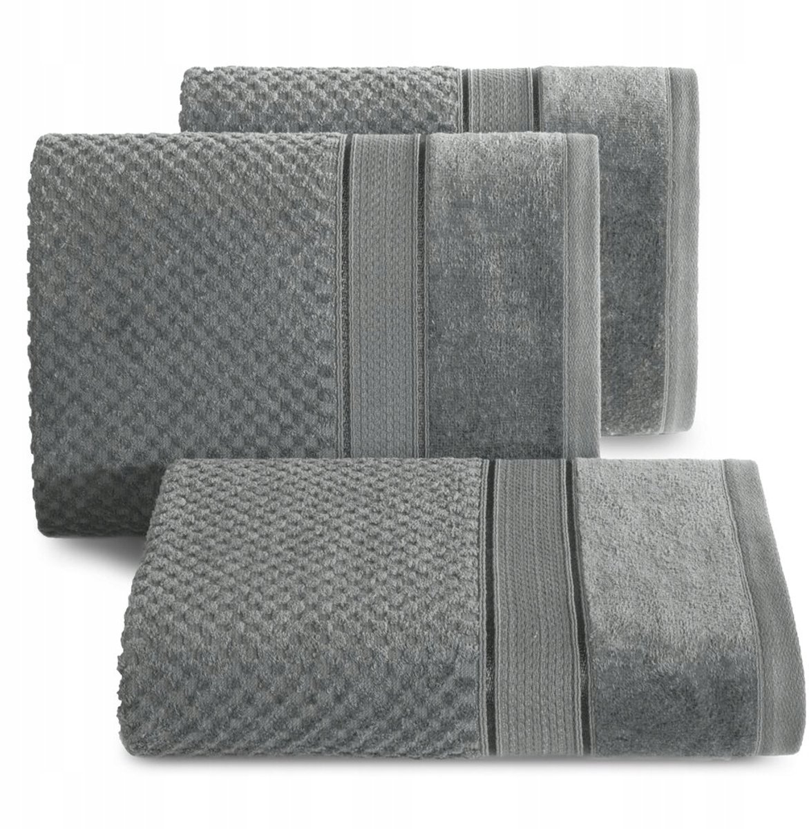 Luxe Katoenen Badhanddoek JESSI 90x150cm - Staalgrijs