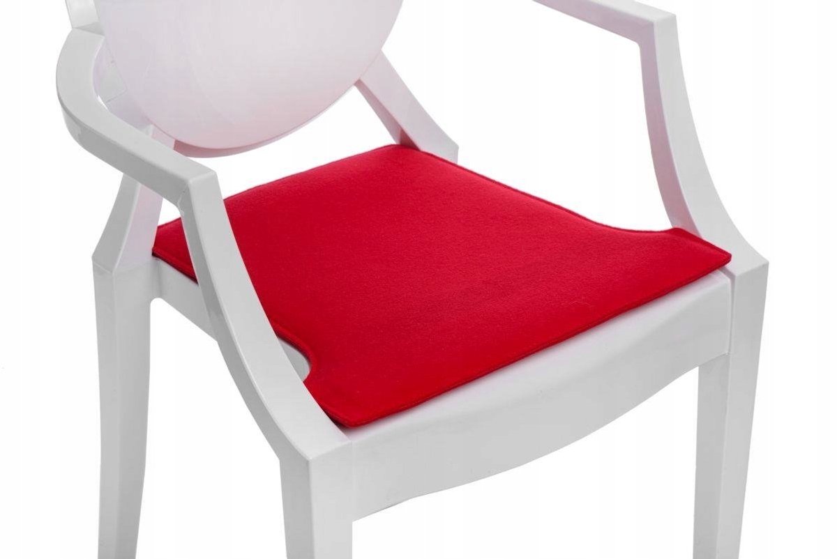 Rode Filten Stoelkussen Royal 44x42cm - Stijlvol & Comfortabel
