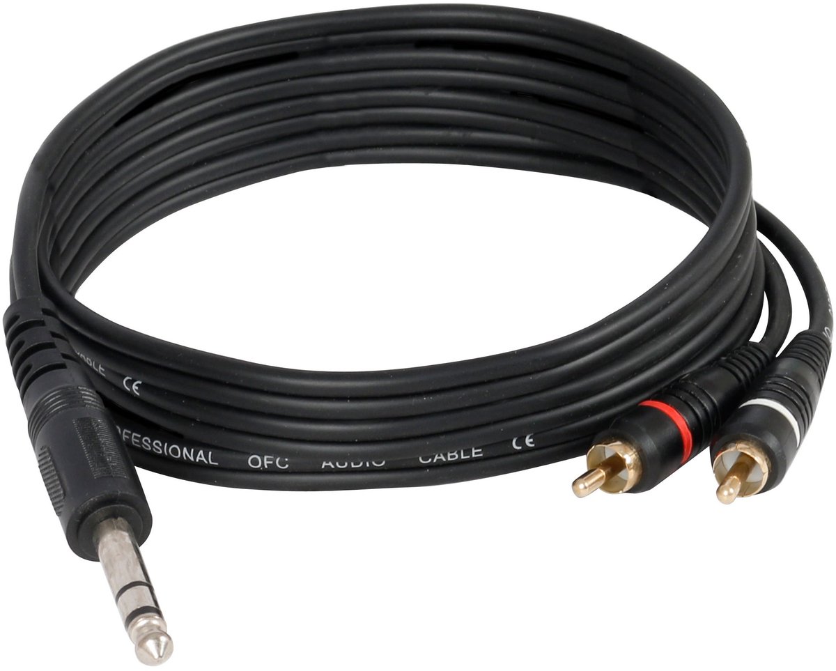 Devine VB3030 stereo jack male - 2x RCA male 3 m