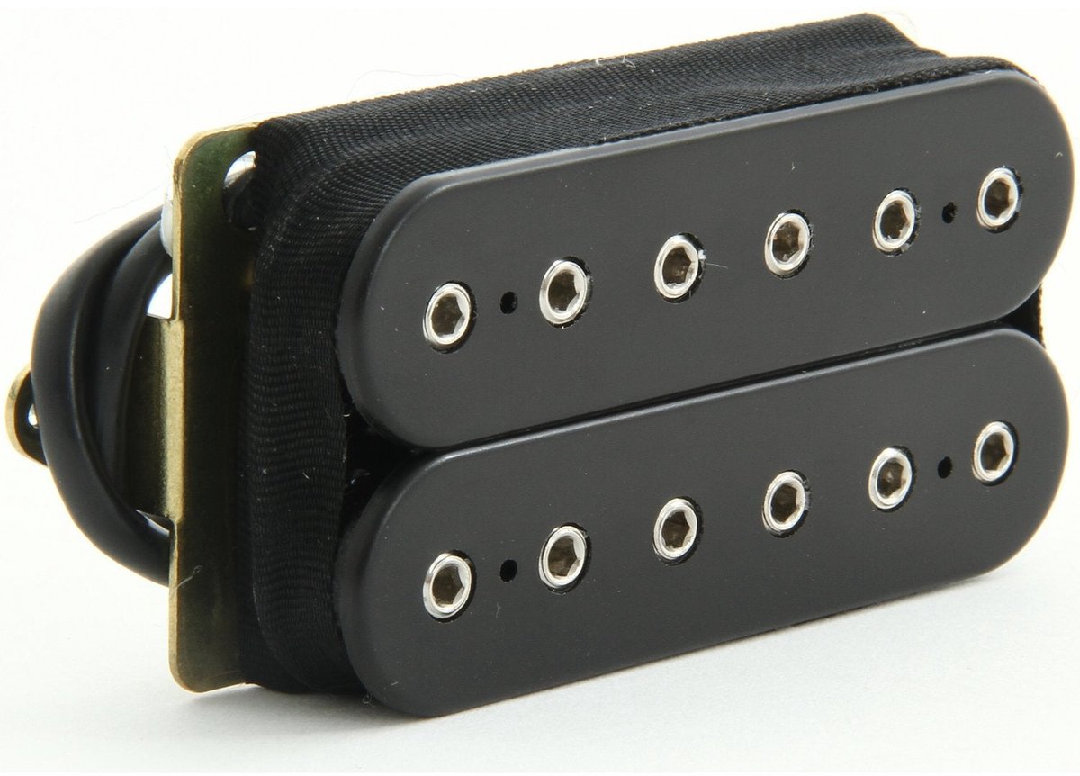 DiMarzio DP100 BK Super Distortion zwart - Humbucker pickup voor gitaren