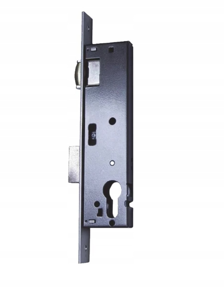 Iseo aluminium deurslot 85WB, 25 mm diepte, rol, chroom