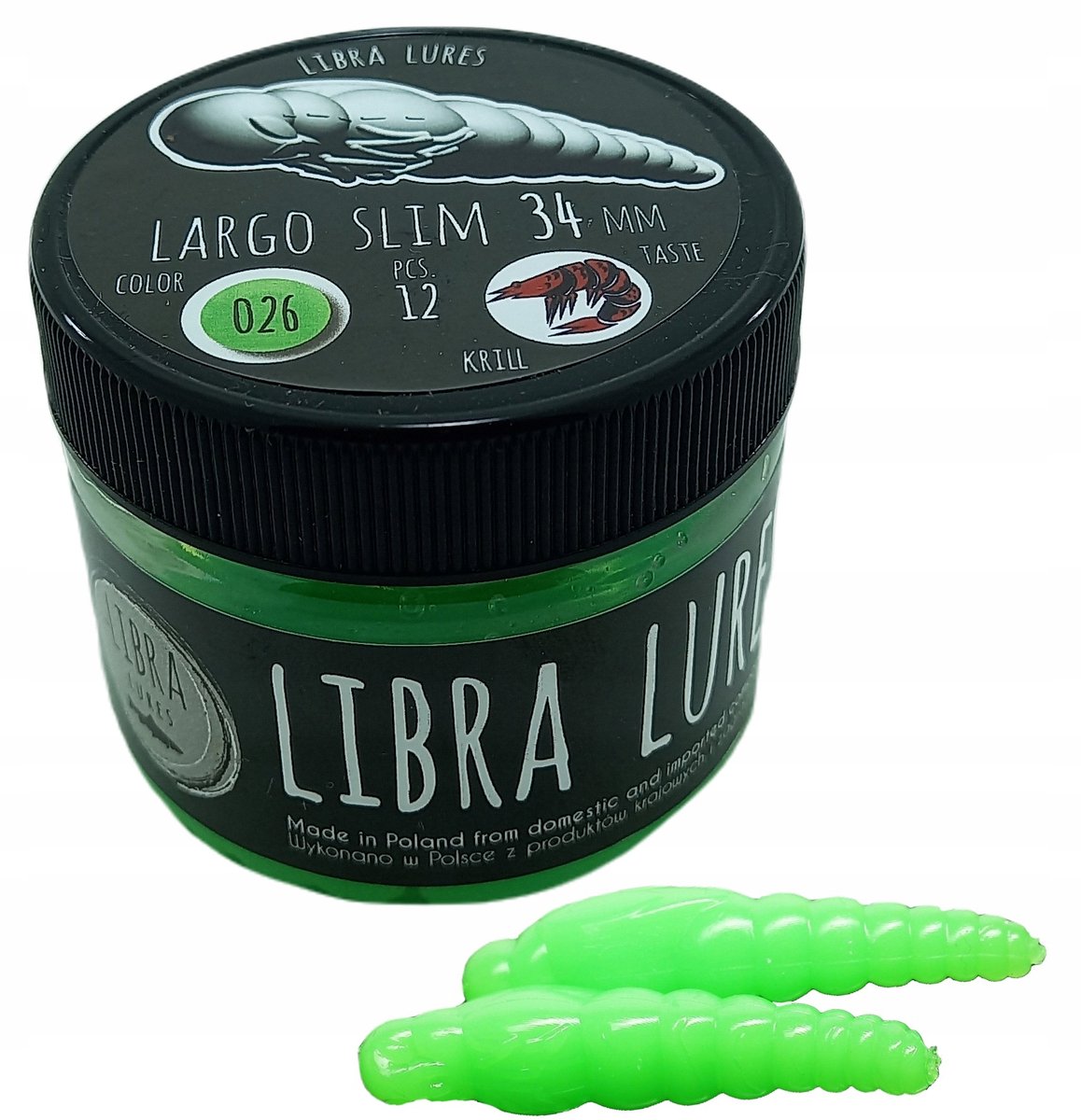 Libra Lures Long Slim 3,4cm Kryl 12 stuks - Visgerei