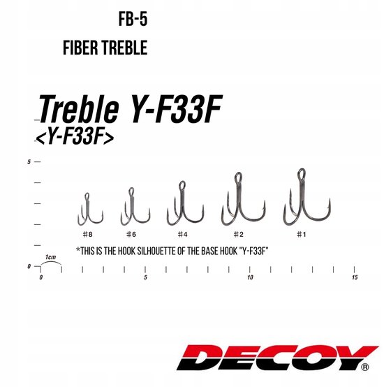 Decoy FB-5 Fiber Treble Hook #6 (2 stuks) - Lichtgewicht & schaarhaak van Decoy — afbeelding 3