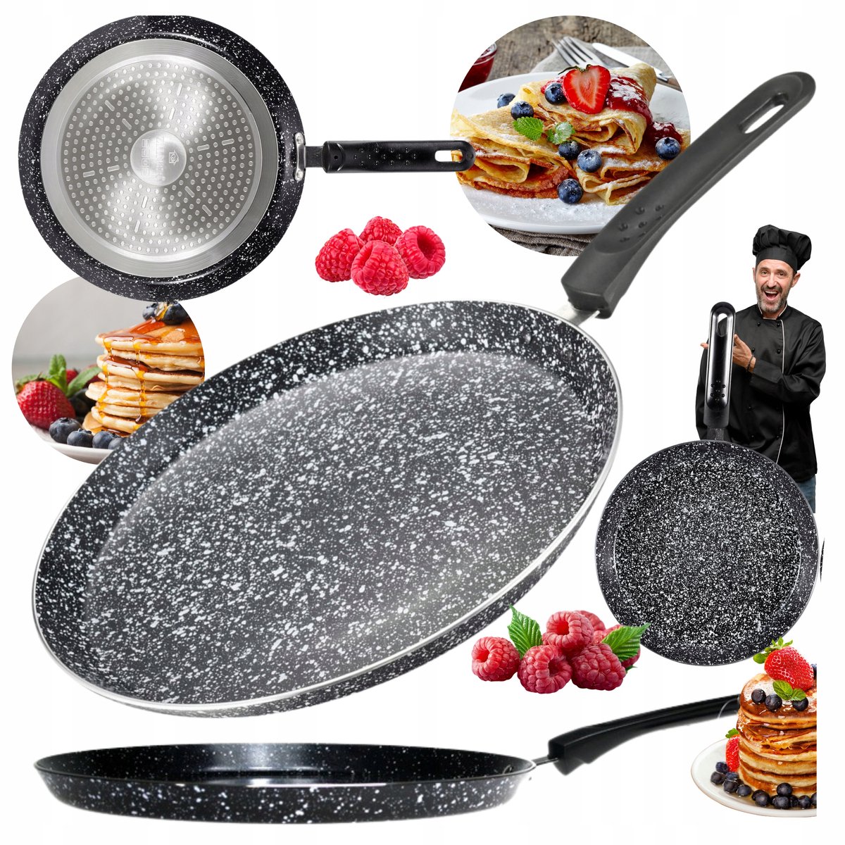 Zilner Marmite 22cm voor Pannenkoeken & Crêpes - Geschikt voor Inductie