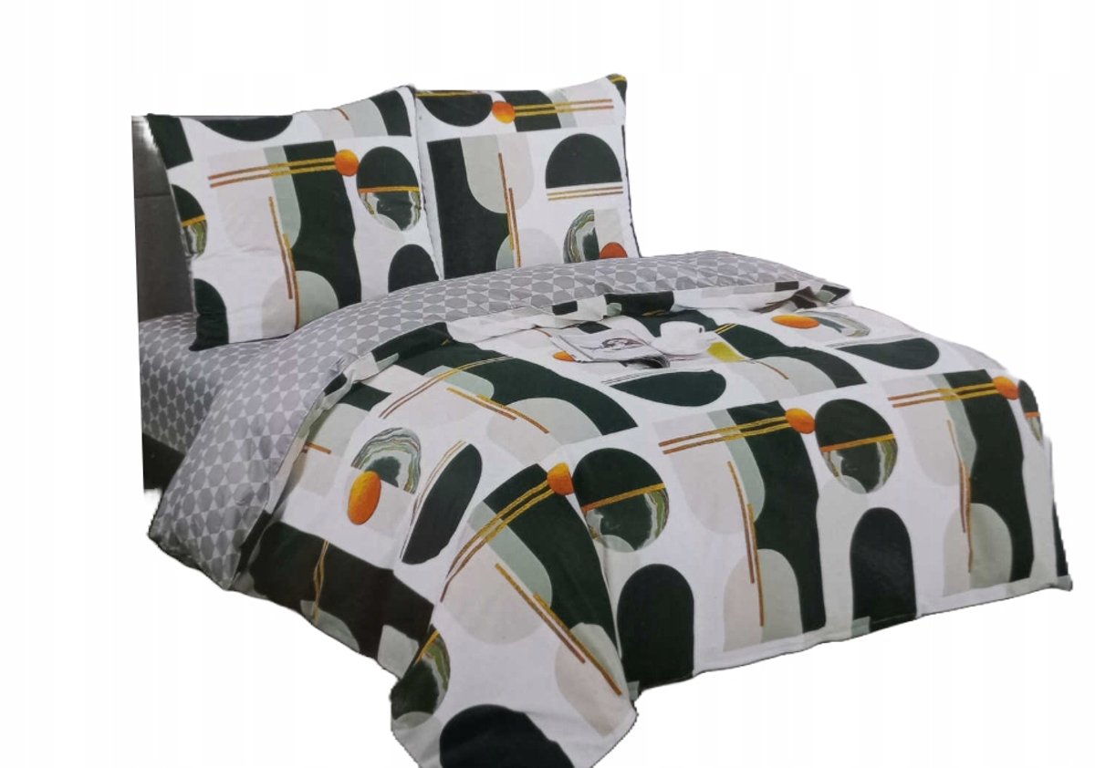 ELWAY Satijnkatoenen beddengoedset 200x220 cm - 3 stuks