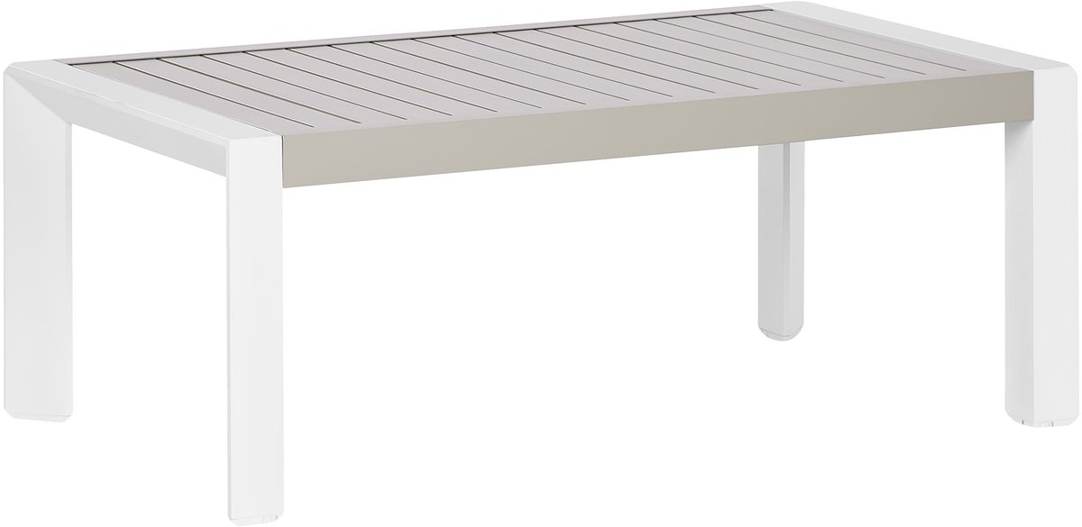 CASTELLA - Tuinsalontafel - Taupe - Aluminium