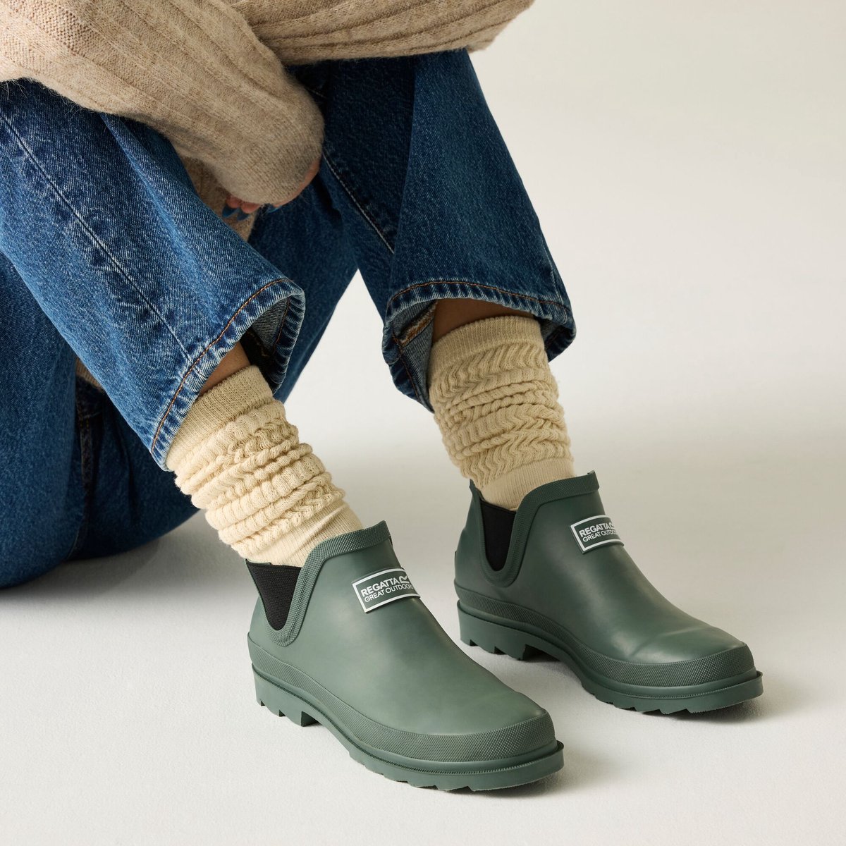 Stallaarzen Wandelen Dames Waterdicht Groen