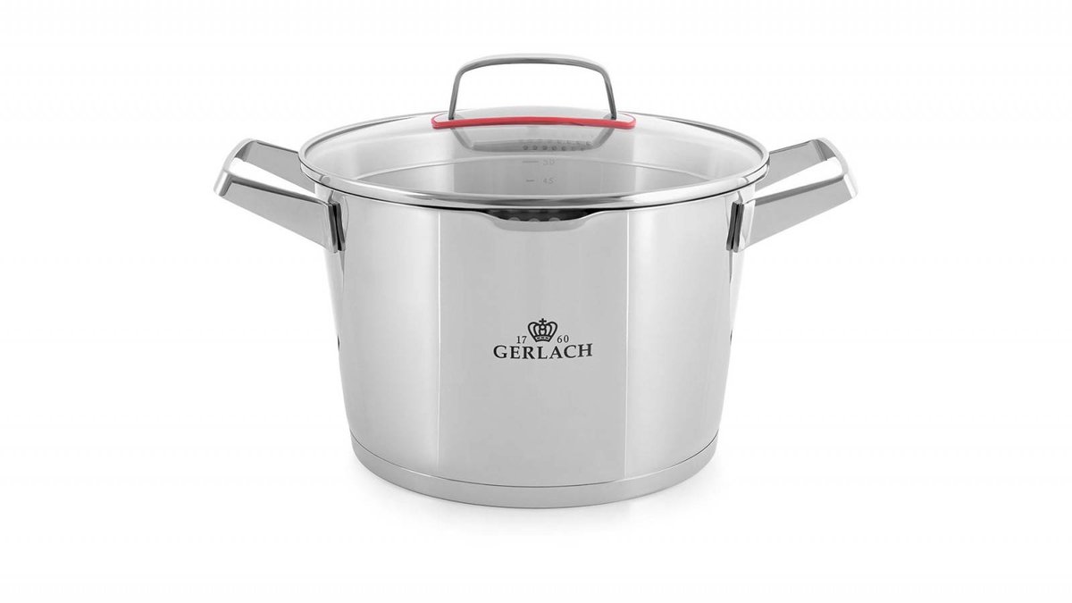 Gerlach Superior Kookpan 5,5L - Roestvrij Staal, 24cm