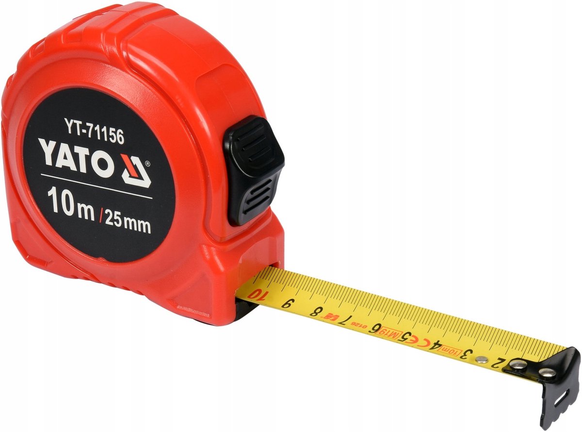 Yato meetlint 10 m x 25 mm - Precisie en duurzaamheid