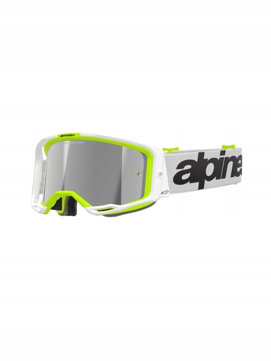 Alpinestars Vision 8 Cross & Quad Bril - Wit/Geel