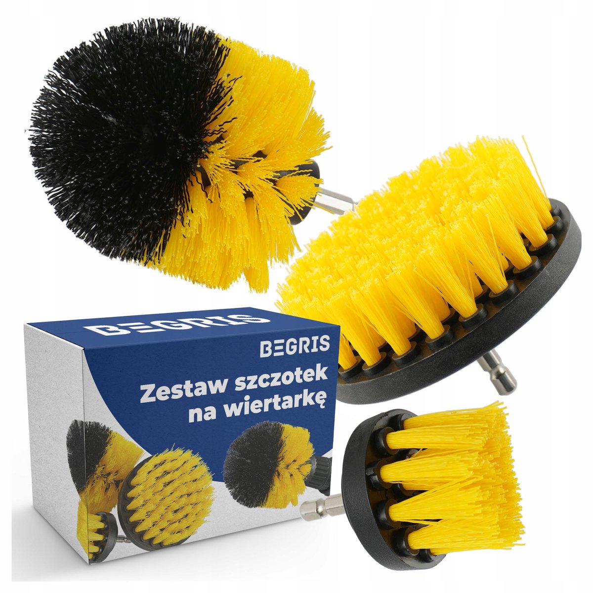 Reinigingsborstels voor boormachine - Set van 3 stuks