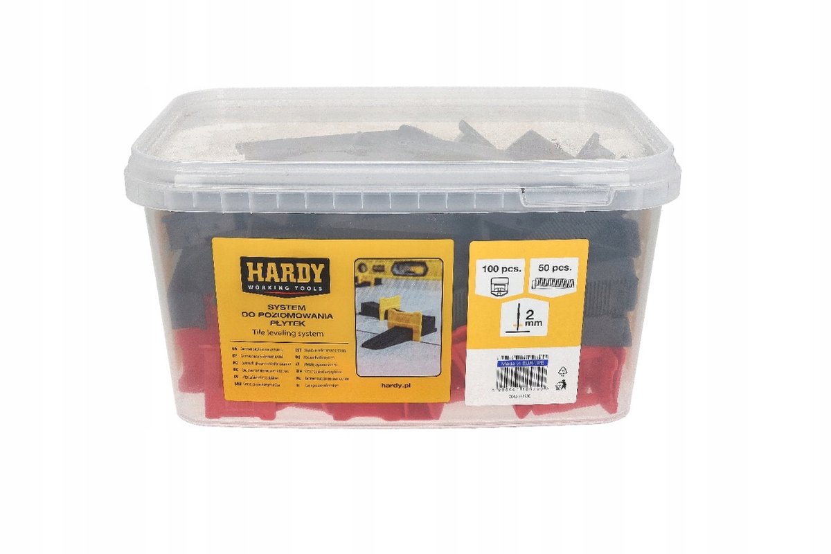 Tegel's levelsysteem 2mm Clips 100st + Wiggen 50st