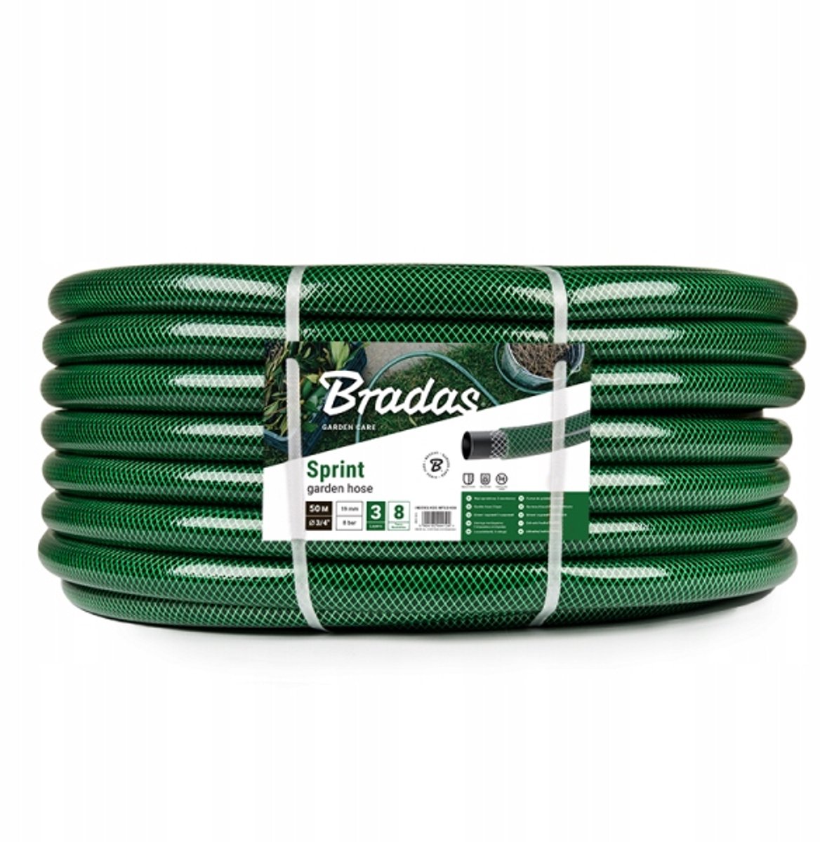 Sprint Tuinslang 1" 10m - 3-laags versterkt PVC