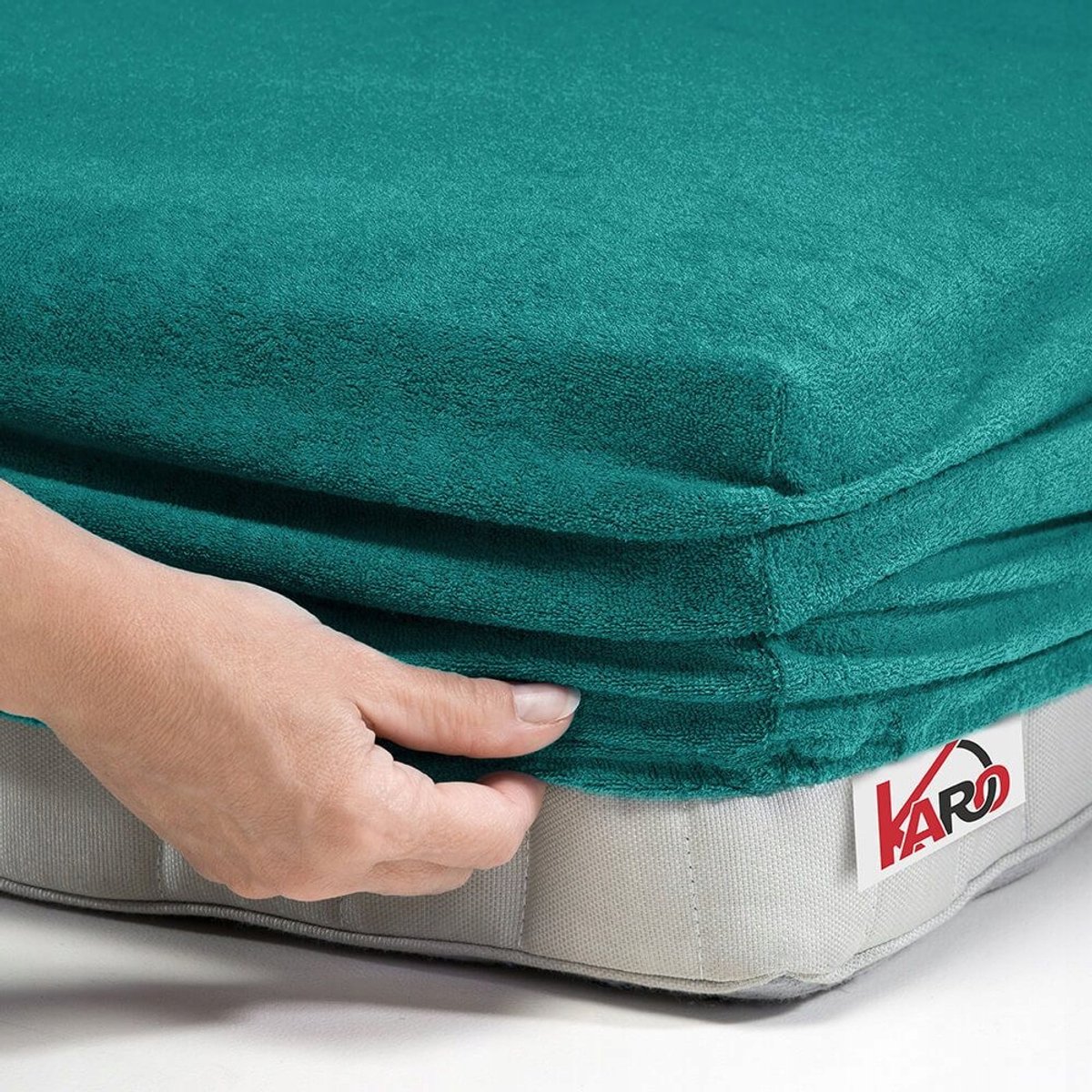 Badstof hoeslaken met elastiek 90x200 cm - Zacht & Duurzaam