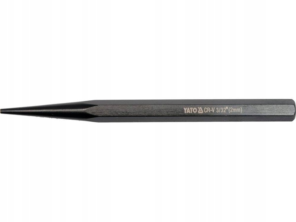 Yato Centerpons 2.0x140mm CrV 6150 Zwart