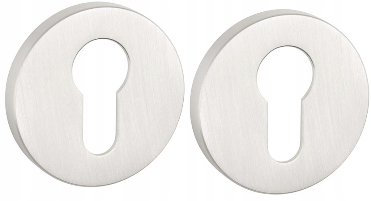 APRILE Rozet Deur Zilver Parelwit Slim 7mm
