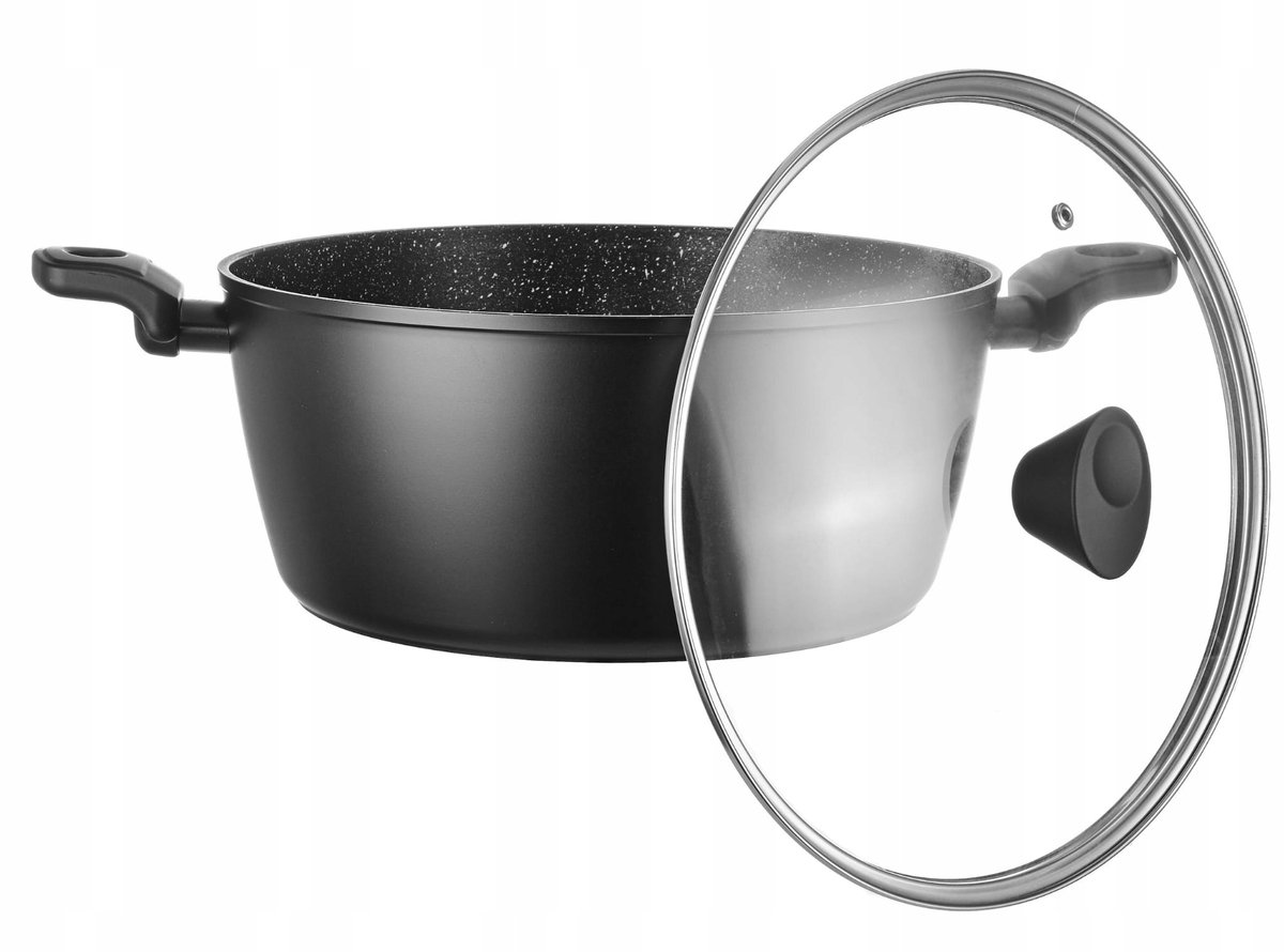 Gietijzeren Pan met Deksel 28cm - Geschikt voor Inductie & Gas