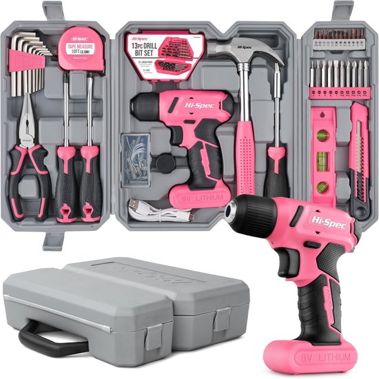 24-delige Gereedschapsset voor Dames - Roze