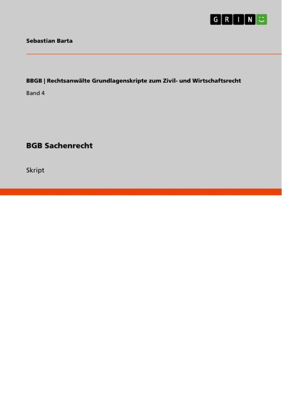 BGB Sachenrecht - cover