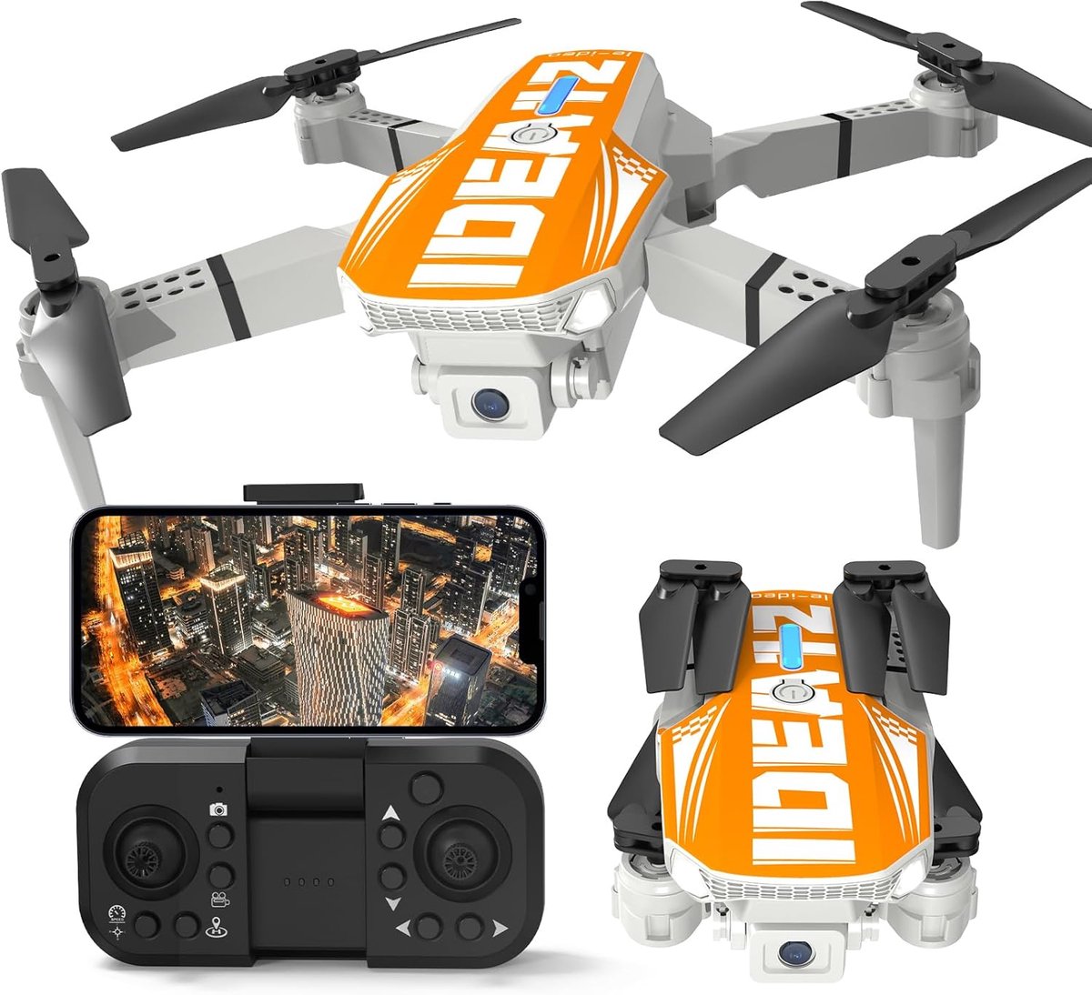 Drone met 1080P Camera - Opvouwbare Quadcopter met Optische Stroompositionering en App Control