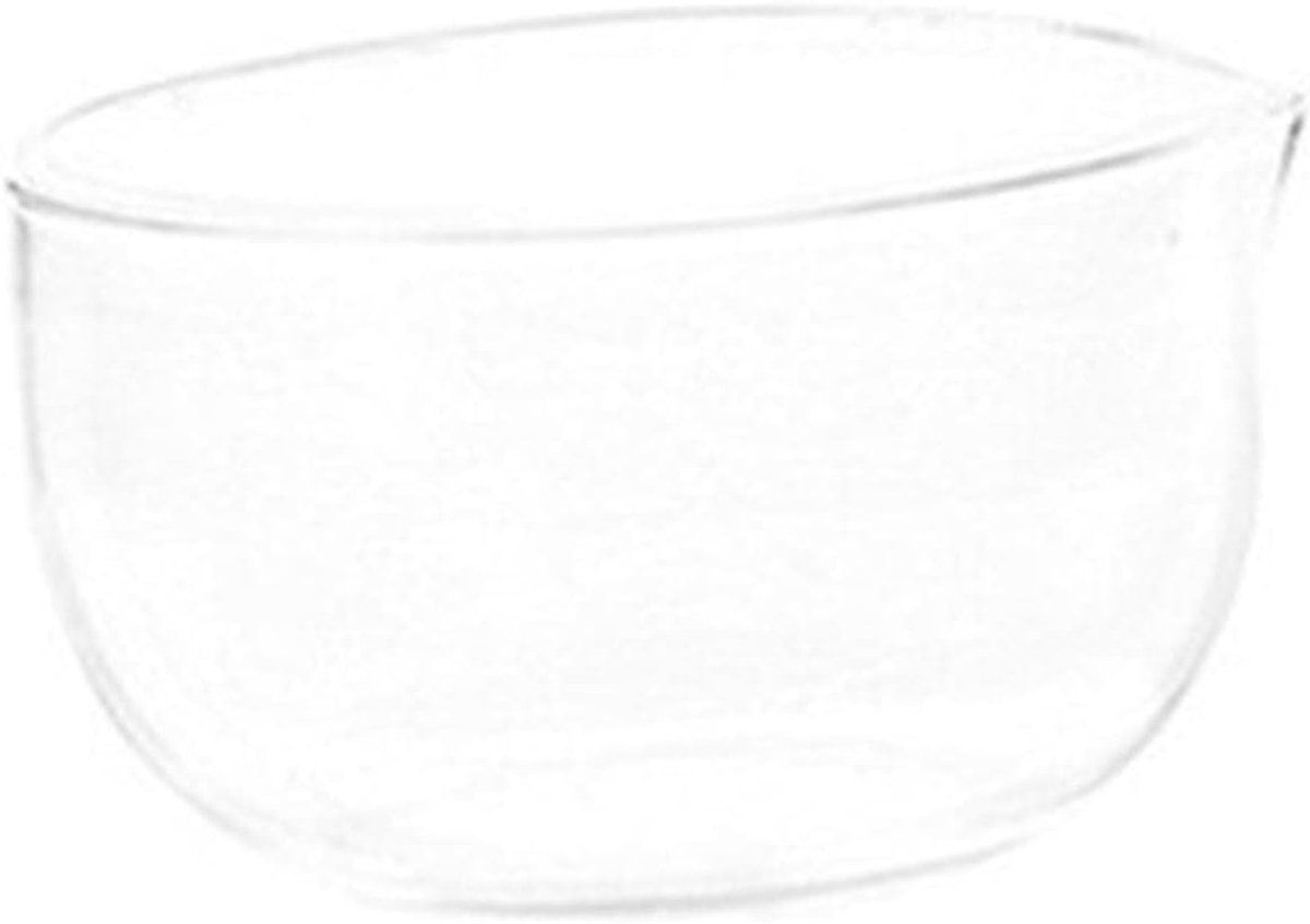 Hoge borosilicaatglas matcha-kom met schenktuit voor keuken