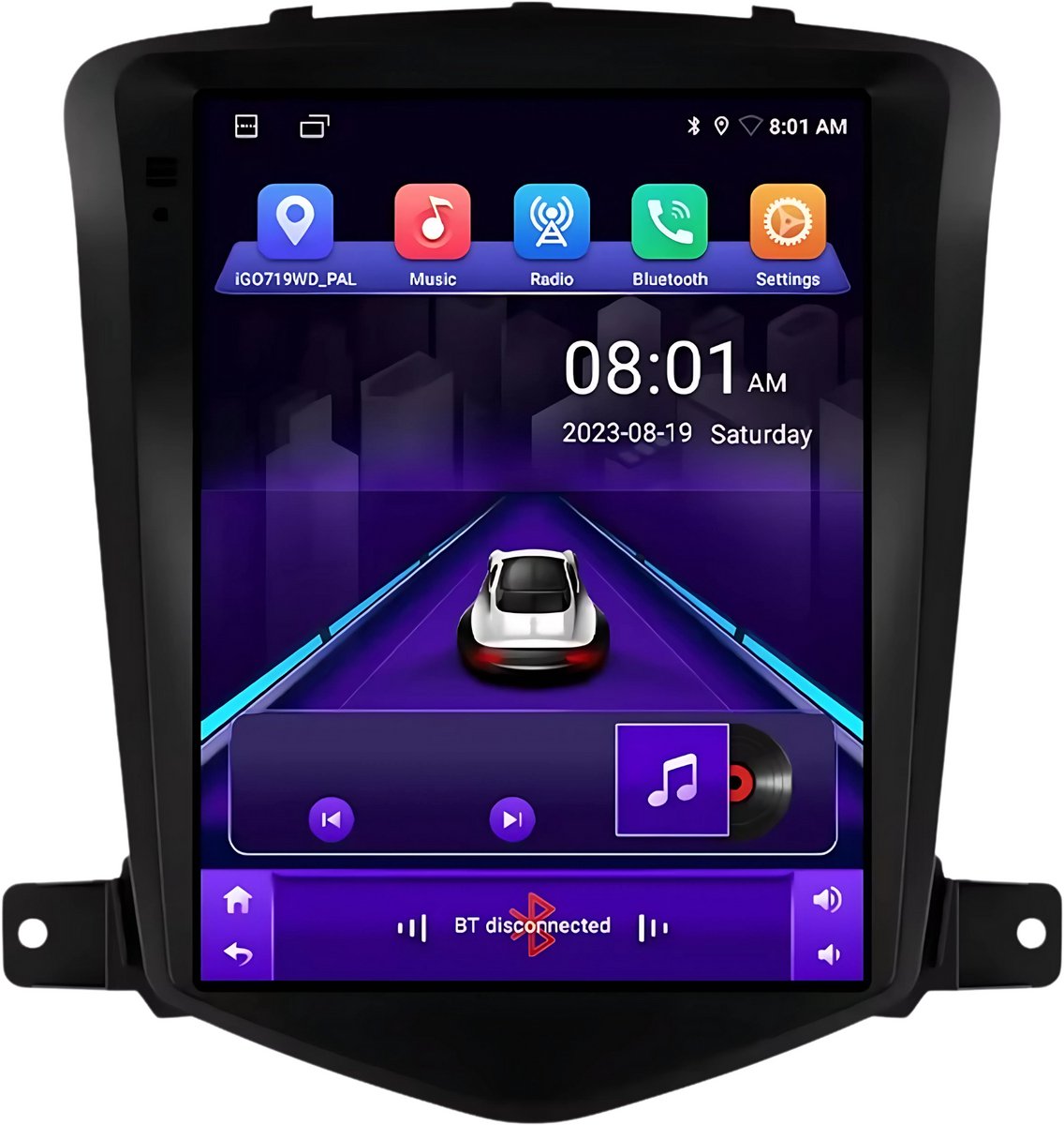 Autoradio met bluetooth - Carplay - Voor Chevrolet Cruze J300 (2008-2012) - Geschikt voor Apple en Android - Stereo - Navigatie - Navigatiesysteem auto - 1GB 32GB