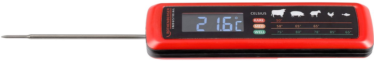 Rothenberger Industrieel RoGrill thermometer incl. batterijen