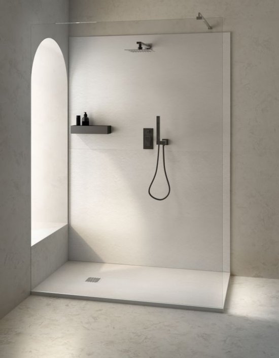 Sol de douche en pierre composite Veroni Madison 120x80x3cm Blanc