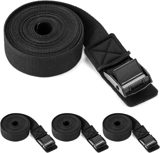 Spanbanden met klemslot 2,5 meter (2 stuks
