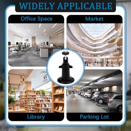 Threaded Camera Wall Mount for eufyCam 3, 3C, 2, 2C, 2C Pro, 1, E, SoloCam L40, L20, S40, Indoor & Outdoor Security Camera Holder, Security Camera Mount — afbeelding 4