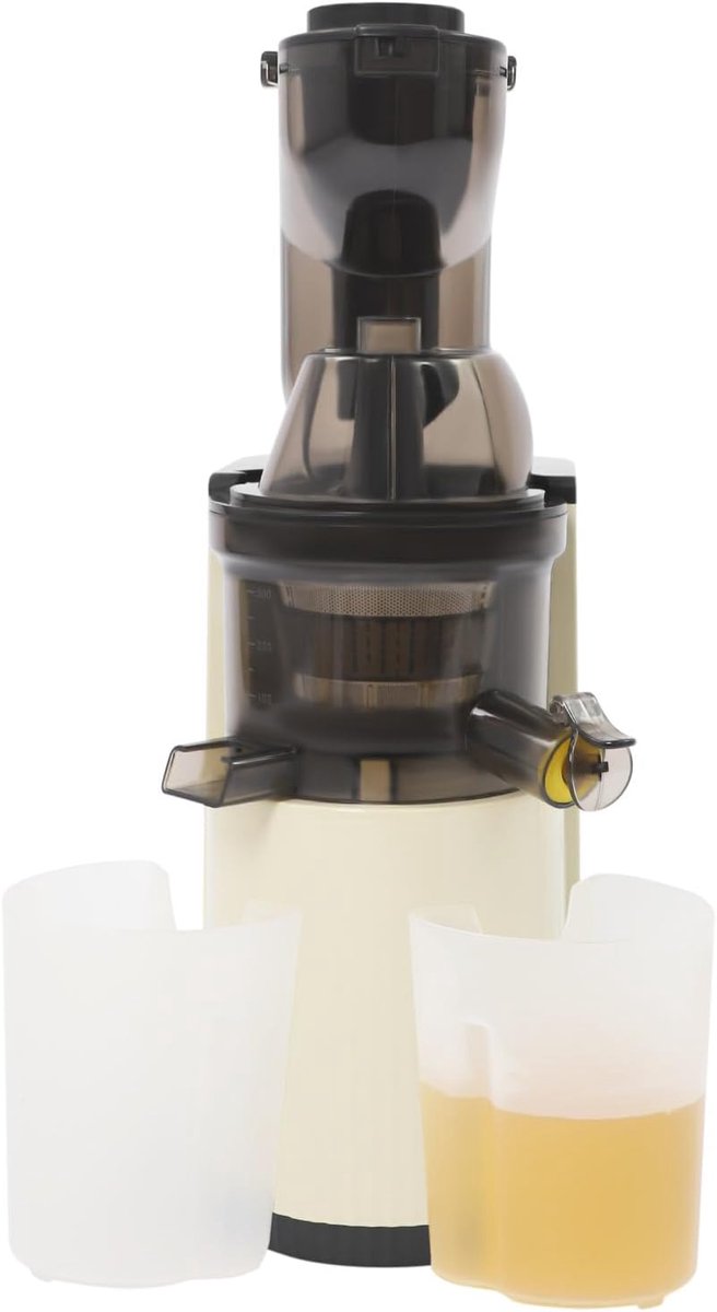 Slowjuicer 800 W met omgekeerde functie en grote vulopening