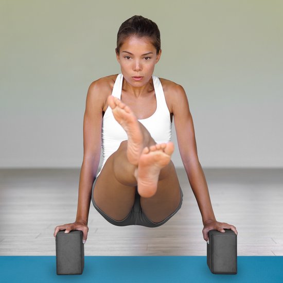 Relaxdays 2x yogamat dik - sportmat - workout matje - jogamat - joga matje - roze van Relaxdays — afbeelding 2