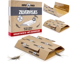 Super Ninja Zilvervisjesval - 10 Stuks - Ecologische & Effectieve Zilvervisjes Bestrijding - Niet-Giftige Val - Tot 3 Maanden Werking