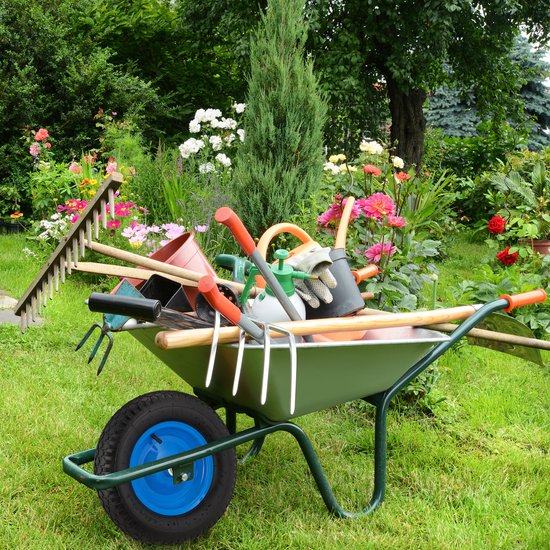 Relaxdays 4x kruiwagenwiel 4.80 4.00-8 - reservewiel - luchtband - kruiwagenband met as van Relaxdays — afbeelding 3