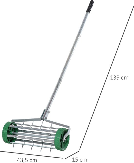 4goodz Gazonbeluchter lengte verstelbaar handverticuteer 139x42x15 cm van Merkloos	 — afbeelding 3
