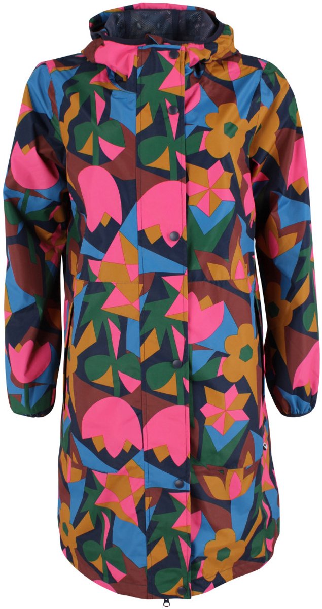 Geo Fleur dames regenjas Danedith van Danefae Blauw