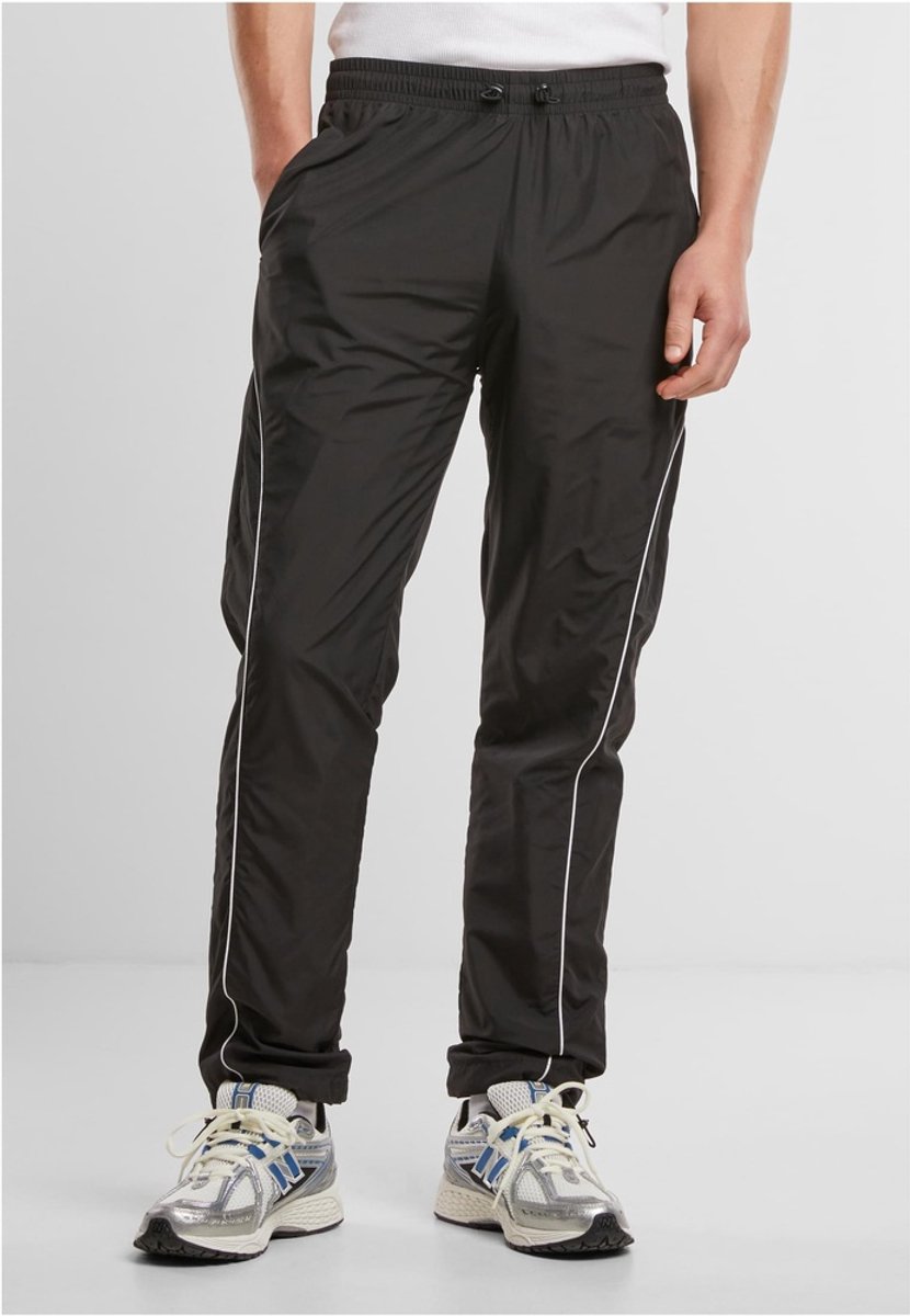 Urban Classics Piped Panel Trainingsbroek Zwart