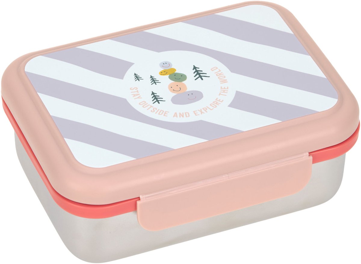 Lässig Lunchbox RVS - Sunny Explorer - Rose/Pink