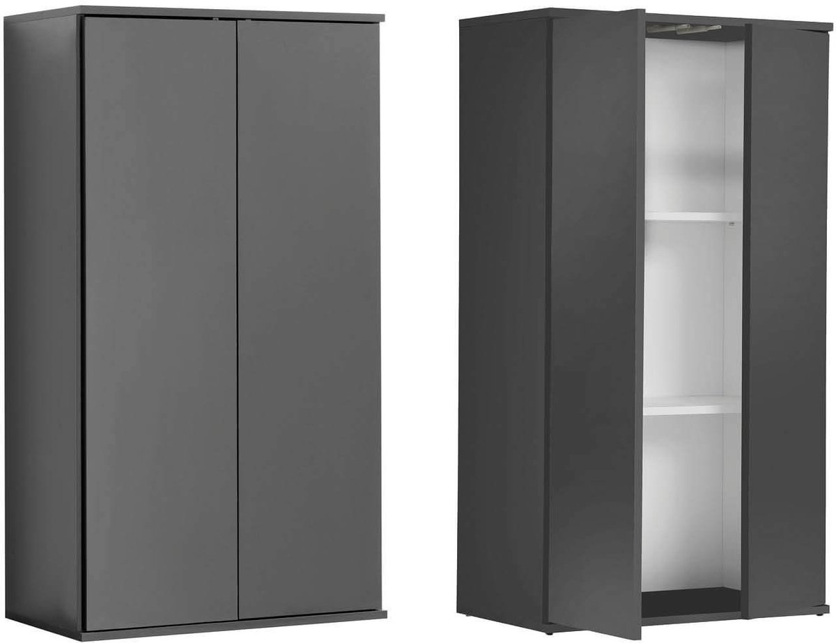 mokebo Opbergkasten Bureaukast 'Der Schlanke' (60 x 110 cm) multifunctionele Archiefkast in wit hout