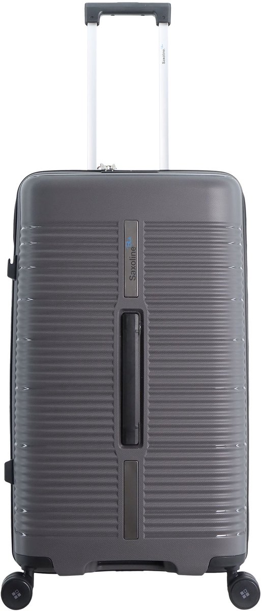 Saxoline Blue Overly Harde koffer / Trolley / Reiskoffer - (Medium) - Zilver - Zilver / Medium