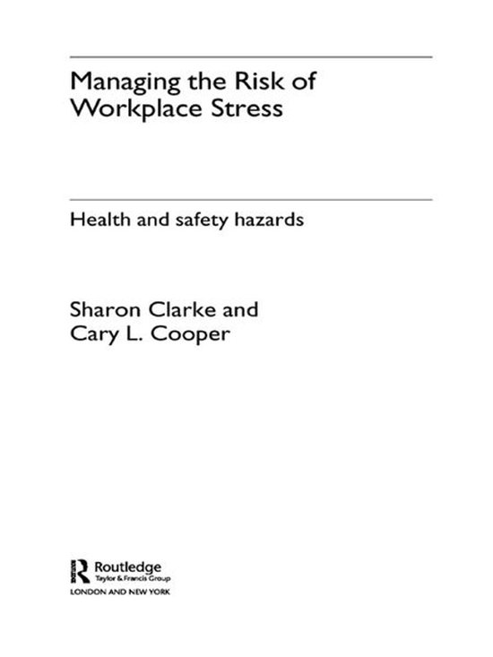 Managing the Risk of Workplace Stress - cover